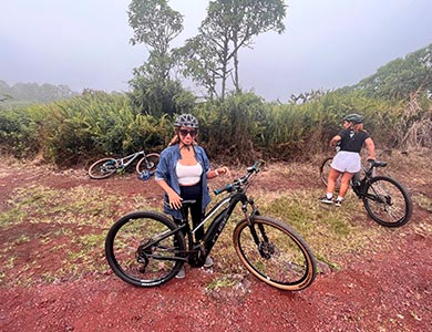 Ciclistas  en Los Gemelos.