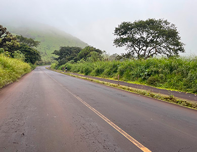 Vía a Santa Rosa isla Santa cruz
