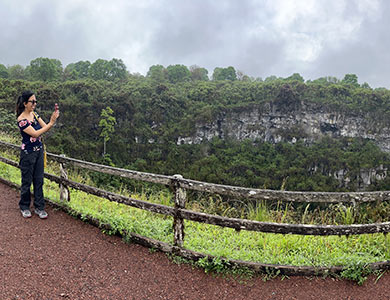 Person at Los Gemelos.